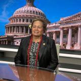 Congresswoman Amata pictured recently recording remarks