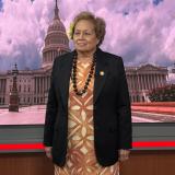 Congresswoman Amata recently in her office building in DC