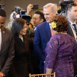 Congresswoman Amata speaking with President Tsai and Speaker McCarthy