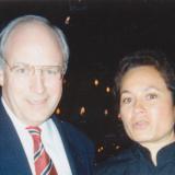 Congresswoman Amata speaking with Vice President Cheney