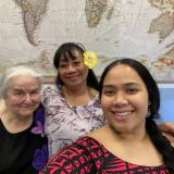 L to R - Executive Assistant Scheduler and DC Office Manager Nancy Dehlinger, Chief of Staff Leafaina Yahn, Staff Assistant Missionette Pa'au