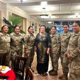Pictured with women Service Members making us proud in the US Army - file photo