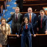 SOTU 2023 L to R - Rep Amata with Reps Tim Burchett of TN, Anna Paulina Luna of FL, Jeff Duncan of SC, and Mike Johnson of LA