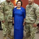 Amata with Soldiers Perofeta and Taumua at Fort Bragg