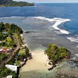 American Samoa road and scene