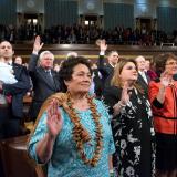 Congresswoman Amata and colleagues taking the oath to the Constitution on the first day of the 116th Congress