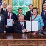 Congresswoman Amata at President's Signing of Executive Order