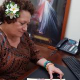Congresswoman Amata signing PREVENTS pledge to raise awareness
