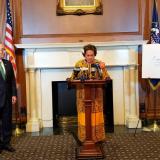 Congresswoman Amata speaking about the Taiwan Relations Act