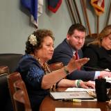 Congresswoman Amata speaking in Medicaid hearing