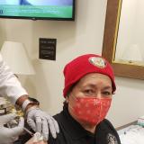 Congresswoman Amata taking the Covid vaccine