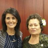 Congresswoman Amata with Ambassador Nikki Haley
