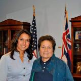 Congresswoman Amata with Congresswoman Tulsi Gabbard of Hawaii