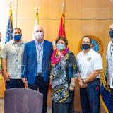 Congresswoman Amata with Director Chao and VA health team in Honolulu