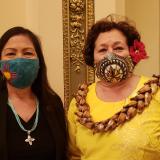 Congresswoman Amata with Secretary of the Interior Deb Haaland at the US Capitol earlier this year