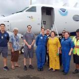 Congresswoman Amata with the NOAA crew