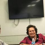 Congresswoman Aumua Amata with Health Director Motusa Nua 