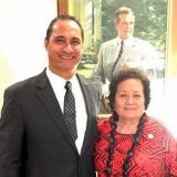 Congresswoman Uifa'atali Amata and Director Taotasi Archie Soliai
