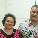 Congresswoman Uifaatali Amata and Health Director Motusa Nua