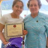 Congresswoman with 2018 Congressional Art Competition winner