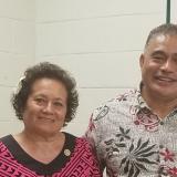 Congresswoman Uifaatali Amata and Director Motusa Nua 