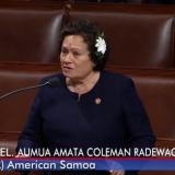 Rep Amata proposing amendment to Veterans child care bill on House floor