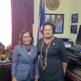 With President Heine