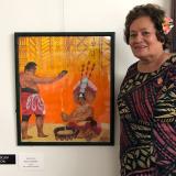 amata with art contest winner