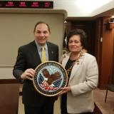 Congresswoman Amata and Secretary McDonald