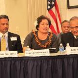 Congresswoman Amata addresses the audience gathered for this year’s IGIA Senior Plenary Session