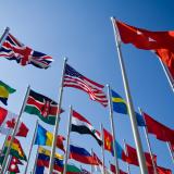 United Nations flags