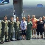 As a member of the House Committee on Natural Resources, Congresswoman Aumua Amata spent time with Chairman Lisa Murkowski of Alaska, pictured here with the military flight crew.