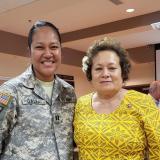 with CPT Linda Galea'i at Fort Buchanan