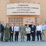 In Bahrain with bipartisan congressional delegation and members of our Armed Forces last year