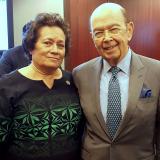 Congresswoman Amata and Commerce Secretary Wilbur Ross