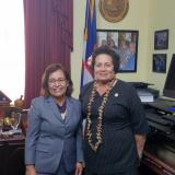 With President Heine
