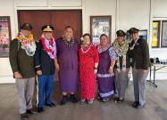 Congresswoman Amata with proud parents Attorney General Fainu'ulelei and Rosita Alailima-Utu, and the four commissioned officers