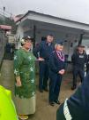 Going through the Harbor facilities with the Commandant
