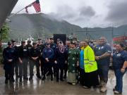 Group photo with USCG and Shipyard personnel