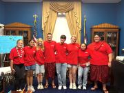 A group of the National Scholarship awardees in Congresswoman's office