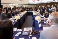 Amata (facing camera) at conference table with President Tsai and Speaker McCarthy (center)