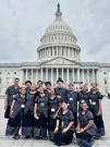Closeup Students in front of Capitol