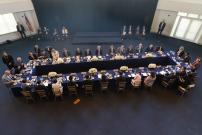 Conference table view of President Tsai and Members of Congress including Amata (right)