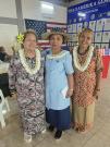 Office of Veterans & Military Affairs Director Igafo Maria Brown Togia, and Chris Jennings