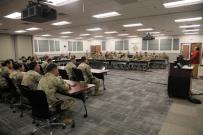 Amata speaking at Fort Lee
