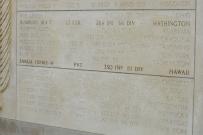 Henry Saaga's name enshrined on the Memorial in France