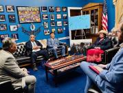 Kaneko, Paul, and Heine with Amata and staff