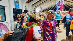 Welcome home athletes