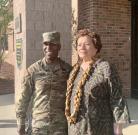 With Commanding General BG Jackson Kelly at Fort Jackson