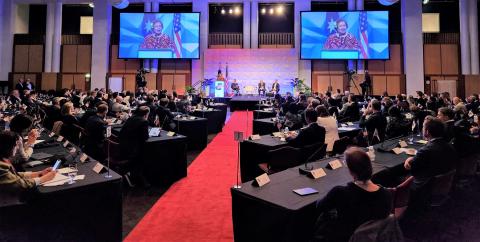 Amata speaks at Australian American Leadership Dialogue